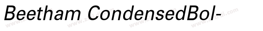 Beetham CondensedBol字体转换